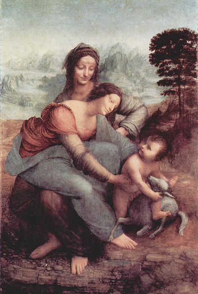 Św. Anna Samotrzeć, Leonardo da Vinci, 1510
